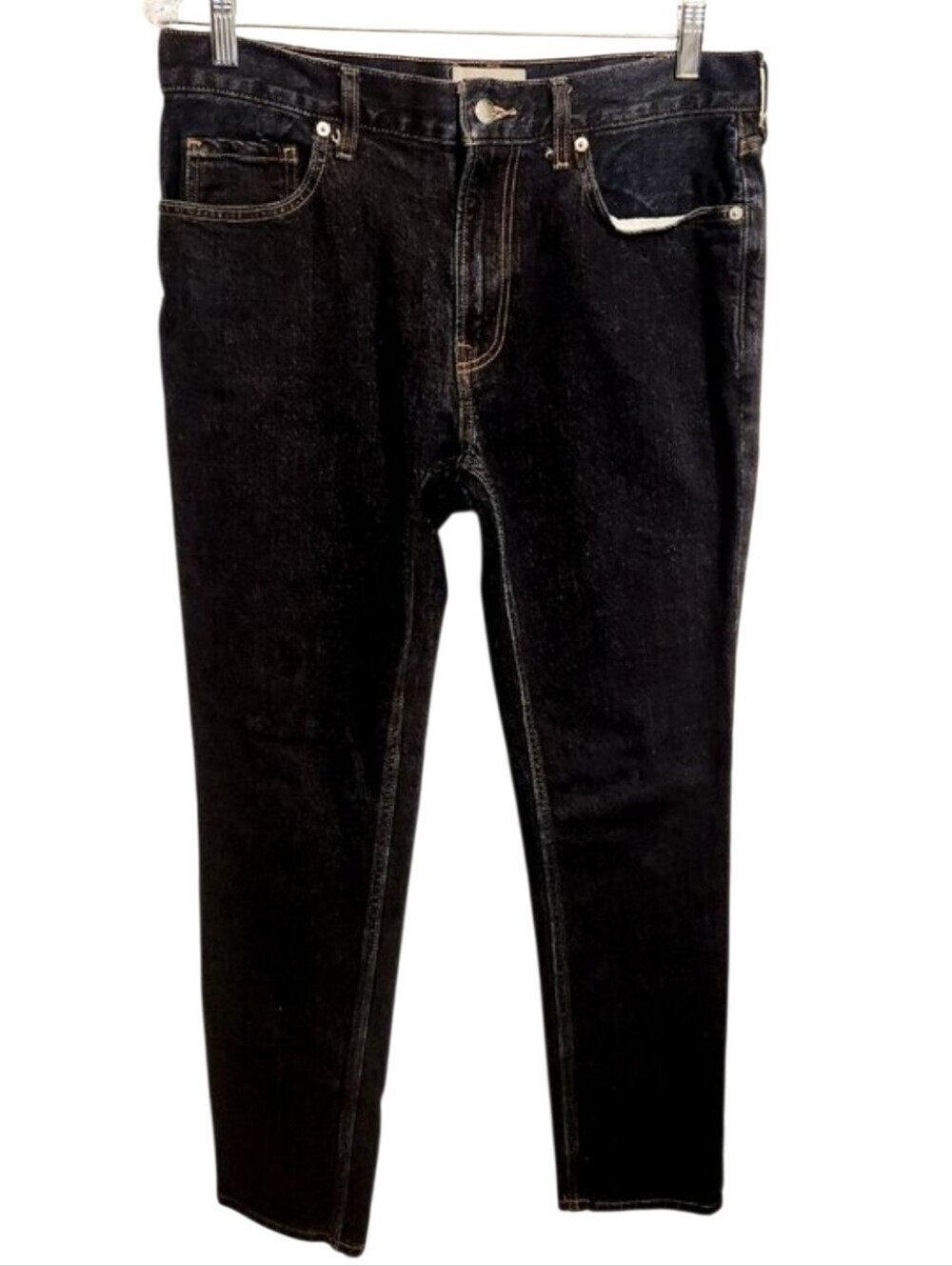 Everlane | Men's Dark Blue Wash Slim Fit Organic Cotton Jeans (Size 33 x 32)